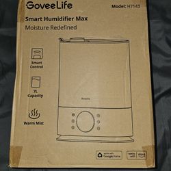 Smart 7L Humidifiers for Bedroom, Smart Top-Fill Cool & Warm Mist Humidifier Large Room, Auto Mode