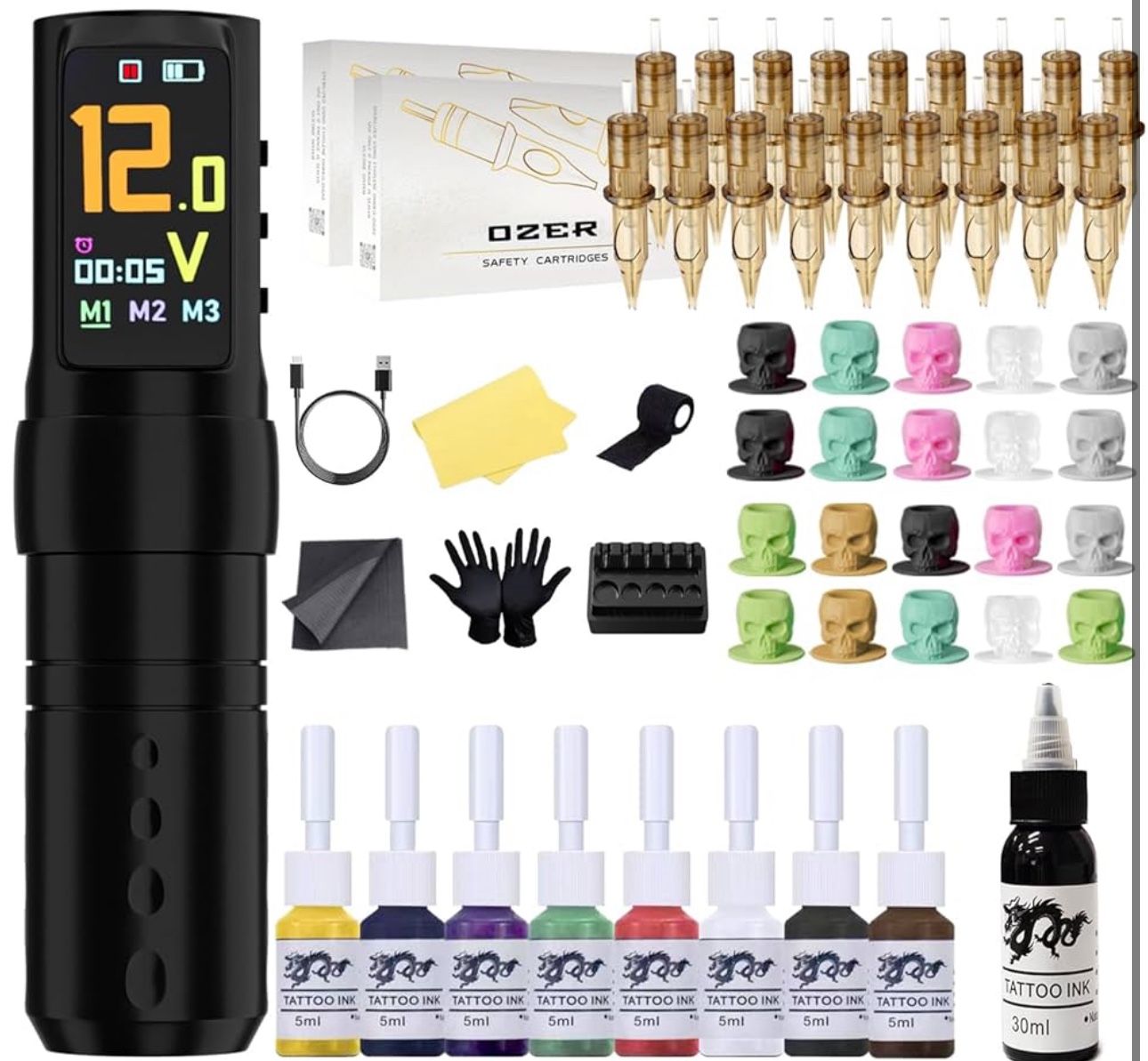 Wireless Tattoo Pen/ Gun Kit