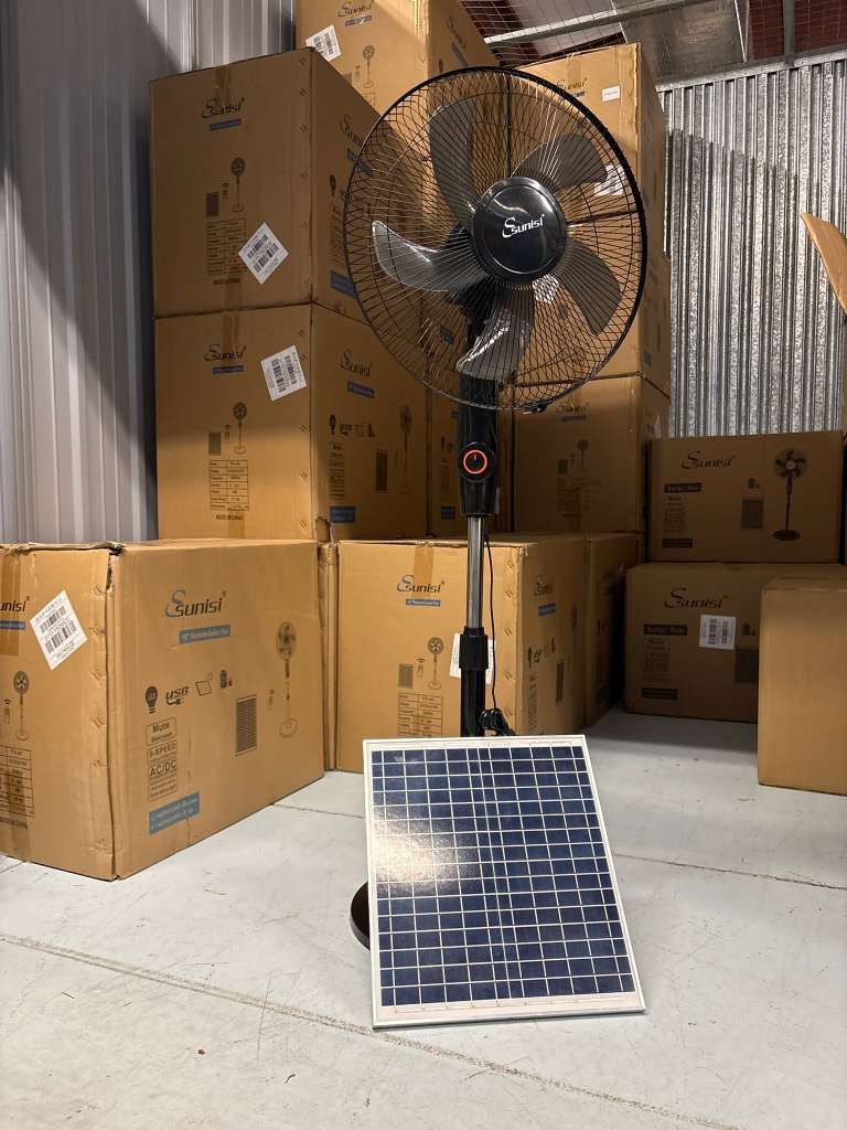 New Rechargeable Solar Fans‼️ Delivery Available ☀️ 
