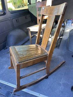 Mission style, mid-century, rocking chair