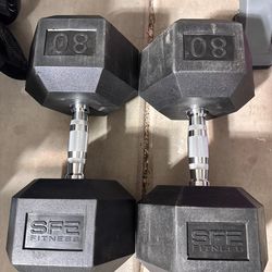 80 lbs Dumbbells