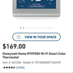 Honeywell Wifi Thermostat 