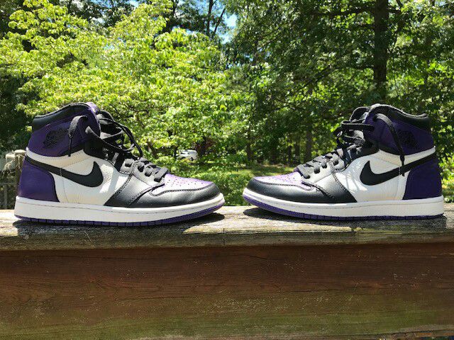 Court Purple Jordan 1. No Box