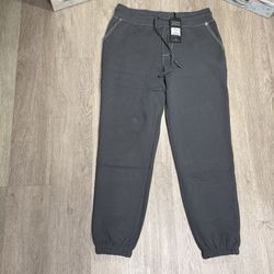 New Authentic True Religion Big T Logo Jogger Pants Grey Steel Color Sizes L-2XL