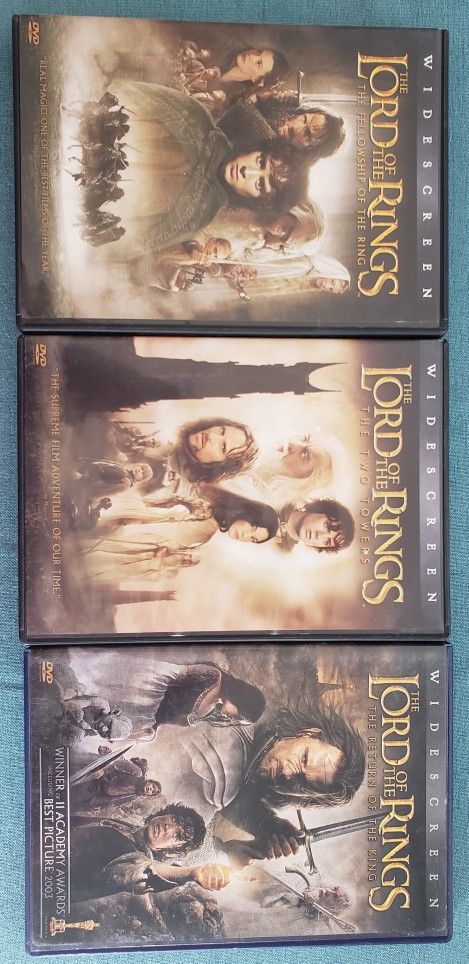 Lord Of The Rings Dvds