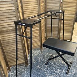 On-Stage Platform Keyboard Stand and Keyboard Bench / stool Keyboard stand 29-45 W x 13 D x 26-42 H  Bench  24 W x 13 D x 20-24 H  On-Stage Platform K