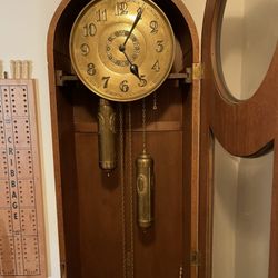 Antique German Grandfather Clock 