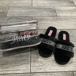 Juicy Couture Makeup Travel Set And Sandals 