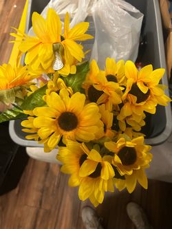 Artificial sunflowers
