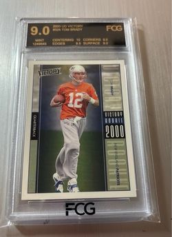 Tom Brady 2000 UD Victory Rookie RC GOAT HOF graded FCG 9.0