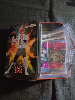 Cincinnati Bengals Joe Burrow Football Cards & Tin