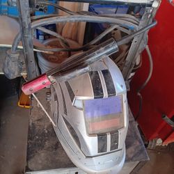 Welder With Helmet