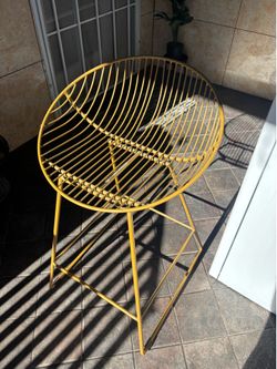 Gold patio chair