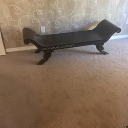 Asian Influence Bedroom Bench Black 