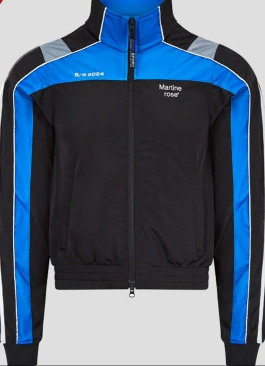 Turquiose and Black Recreated "Not Like Us" Jacket Size Small