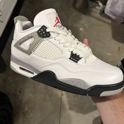 Jordan 4 White Cement Men Size 11