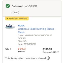 HOKA Carbon X Road Running Shoes 9.5