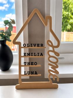 Personalized family house name sign