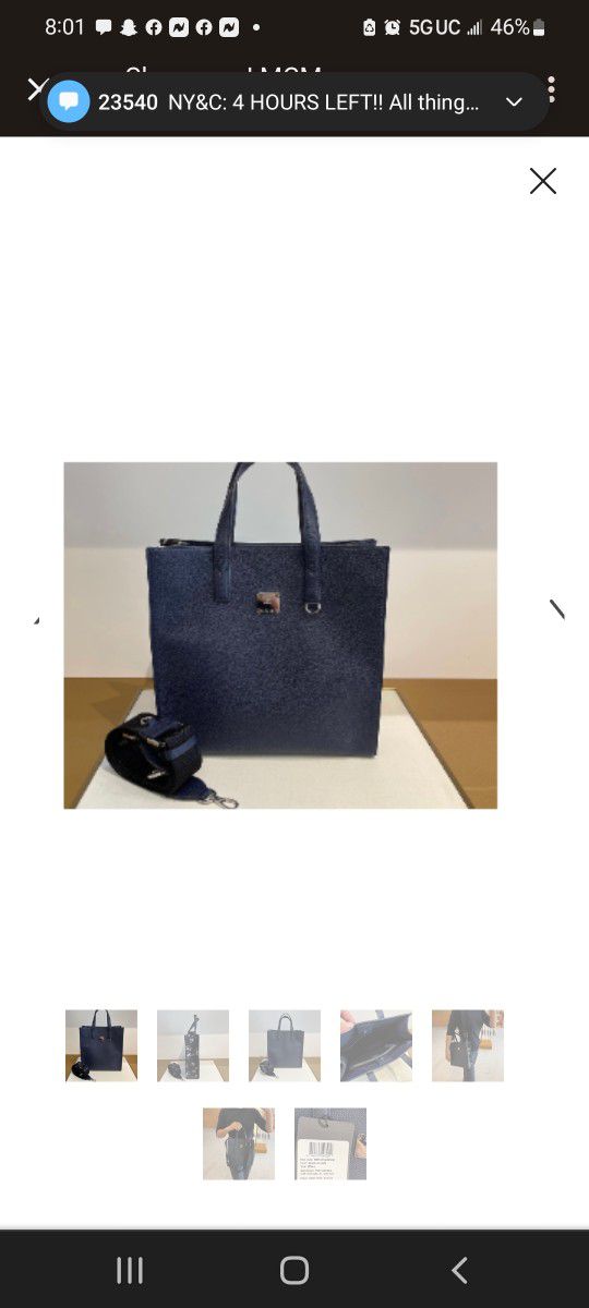 Small New Authentic MCM Tote 