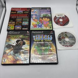Sony PlayStation 2 PS2 Video Game Lot Of 6- Namco, Thunder Strike, Kingdom Heart