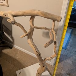 Large Natural Wood Perch Stand For Large Birds 