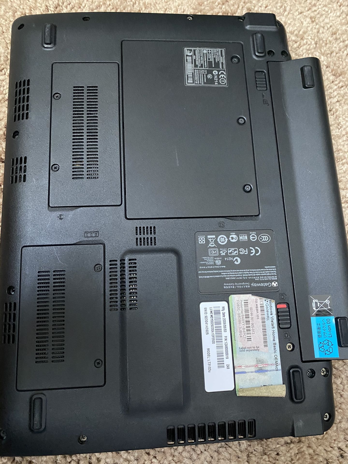 Gateway laptop parts 13 inches for Sale in Arcadia, CA OfferUp