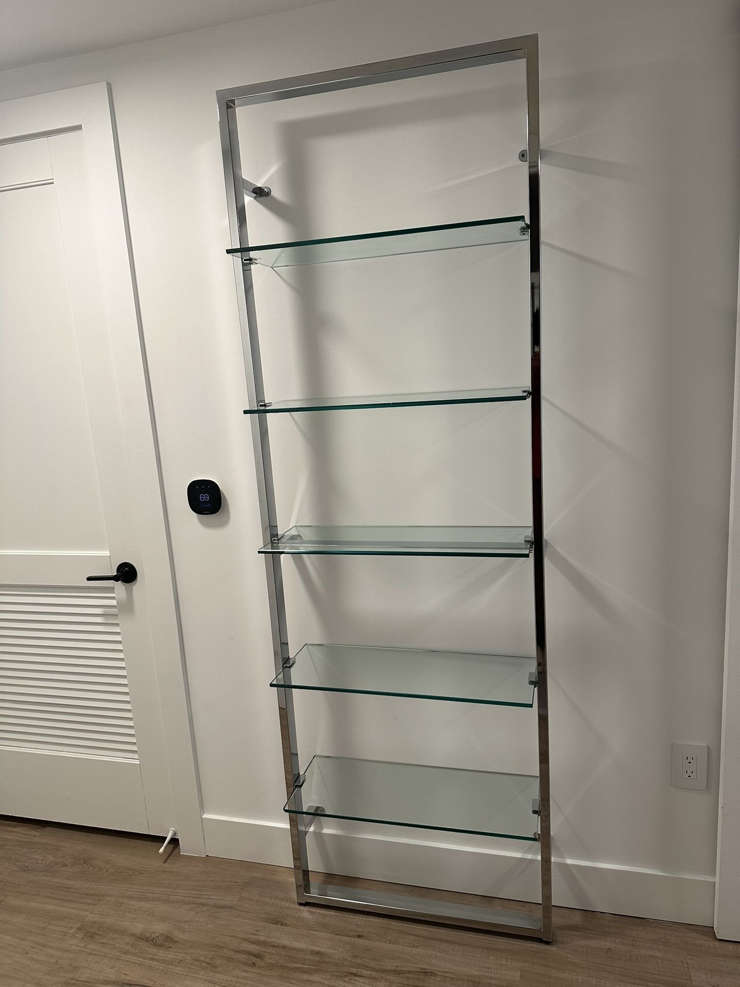 Glass bookshelf