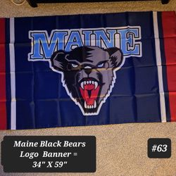 Maine Black Bears  Logo Banner