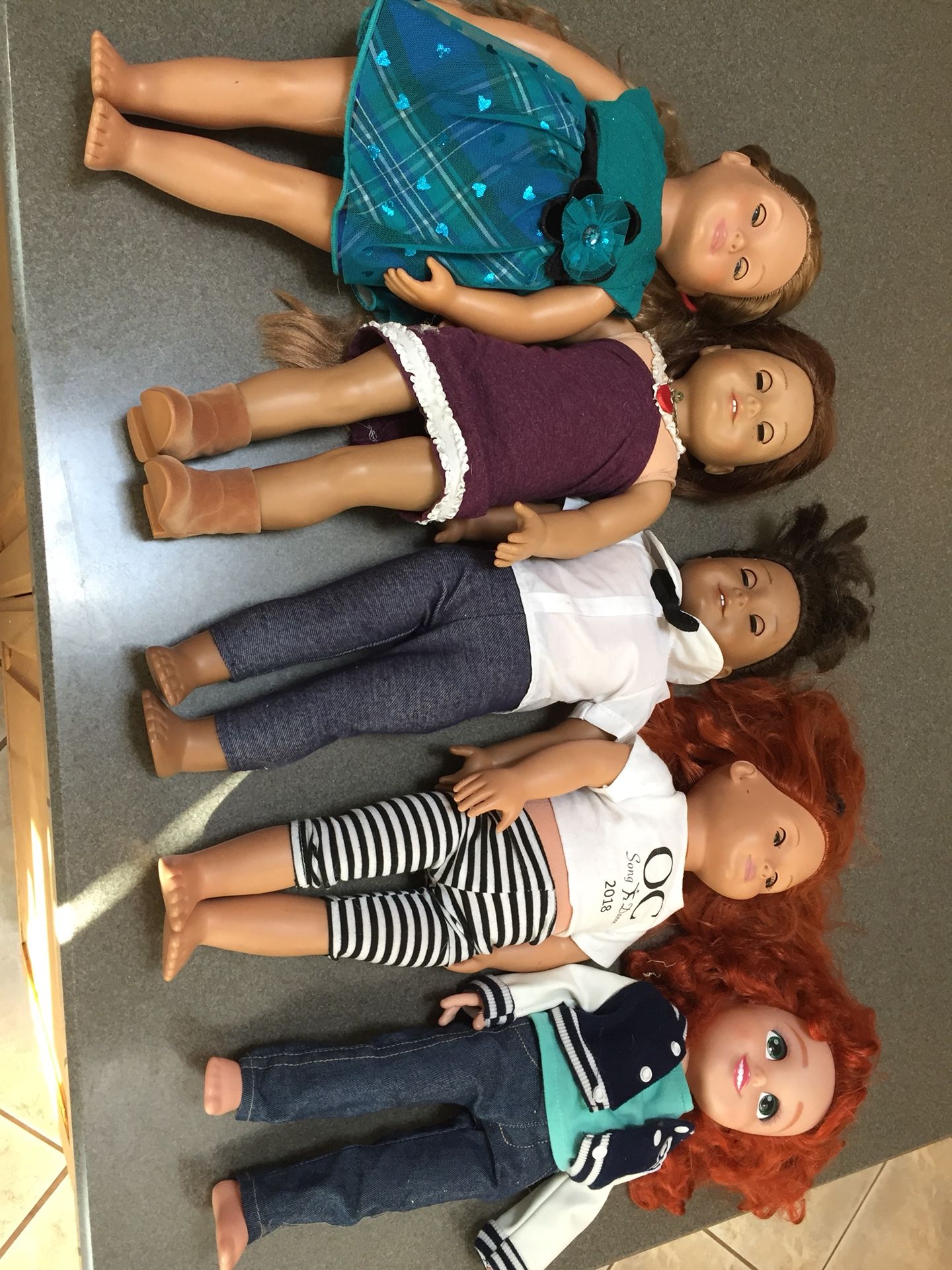 American Girl, Our Generation, Disney doll lot