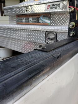 Large tool box that will fit on one side