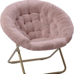 Milliard Cozy Chair/Faux Fur Saucer Chair for Bedroom/X-Large