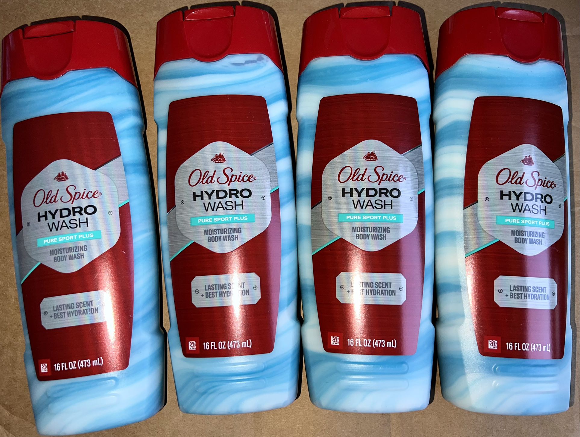 Old Spice Hydro Wash Body Wash Hardest Working Collection Pure Sport Plus 16oz