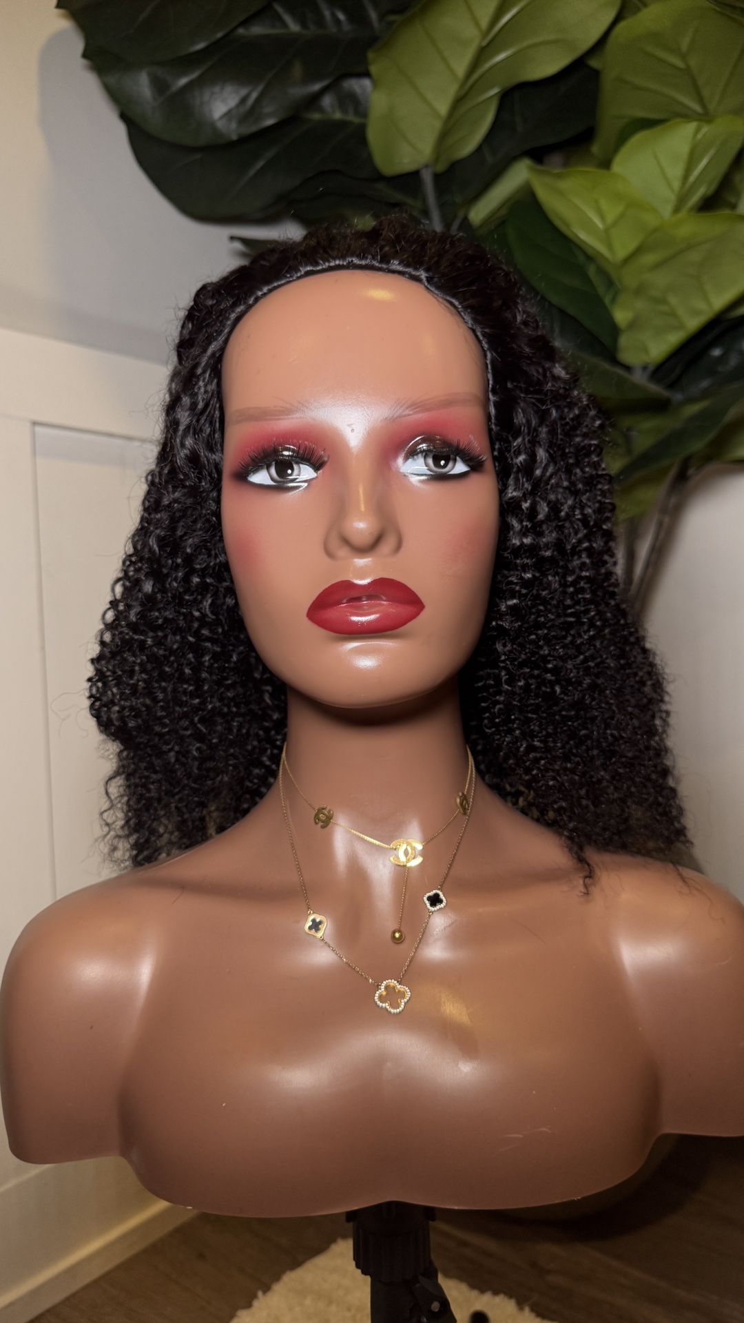 Anita Half Wig Human Hair Curly Kinky