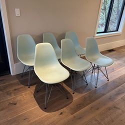 Eames molded Plastic Side Chair - Set Of 6