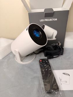 Smart Mini LED Projector (180° Rotation, HDMI, 4K Support) – Brand New in Box!