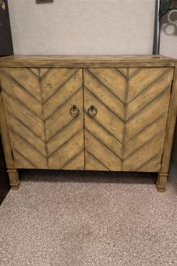 Herringbone cabinet