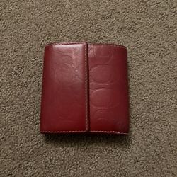 Red Coach Wallet
