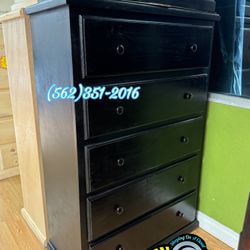 Black 2 Knob Jumbo Dresser Cajonera Comoda Nueva Bonita 