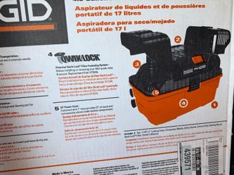 RIDGID corded Vacuum....brand New Never Used