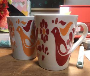 Pyrex inspired mugs-