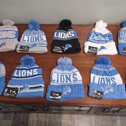 LIONS NEW ERA WINTER HATS...