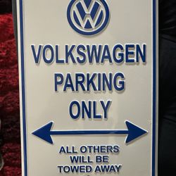 VW Metal Sign