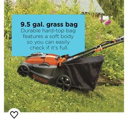 Battery Powered Black And Decker Lawn Mower.