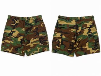 Propper Woodland Camo Cargo Shorts Men’s XL 100% Cotton Military Tactical Army