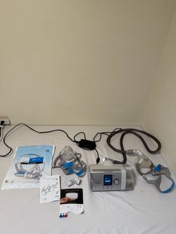 ResMed AirCurve 10 ASV Respiratory Device w/ Power Supply & Accessories