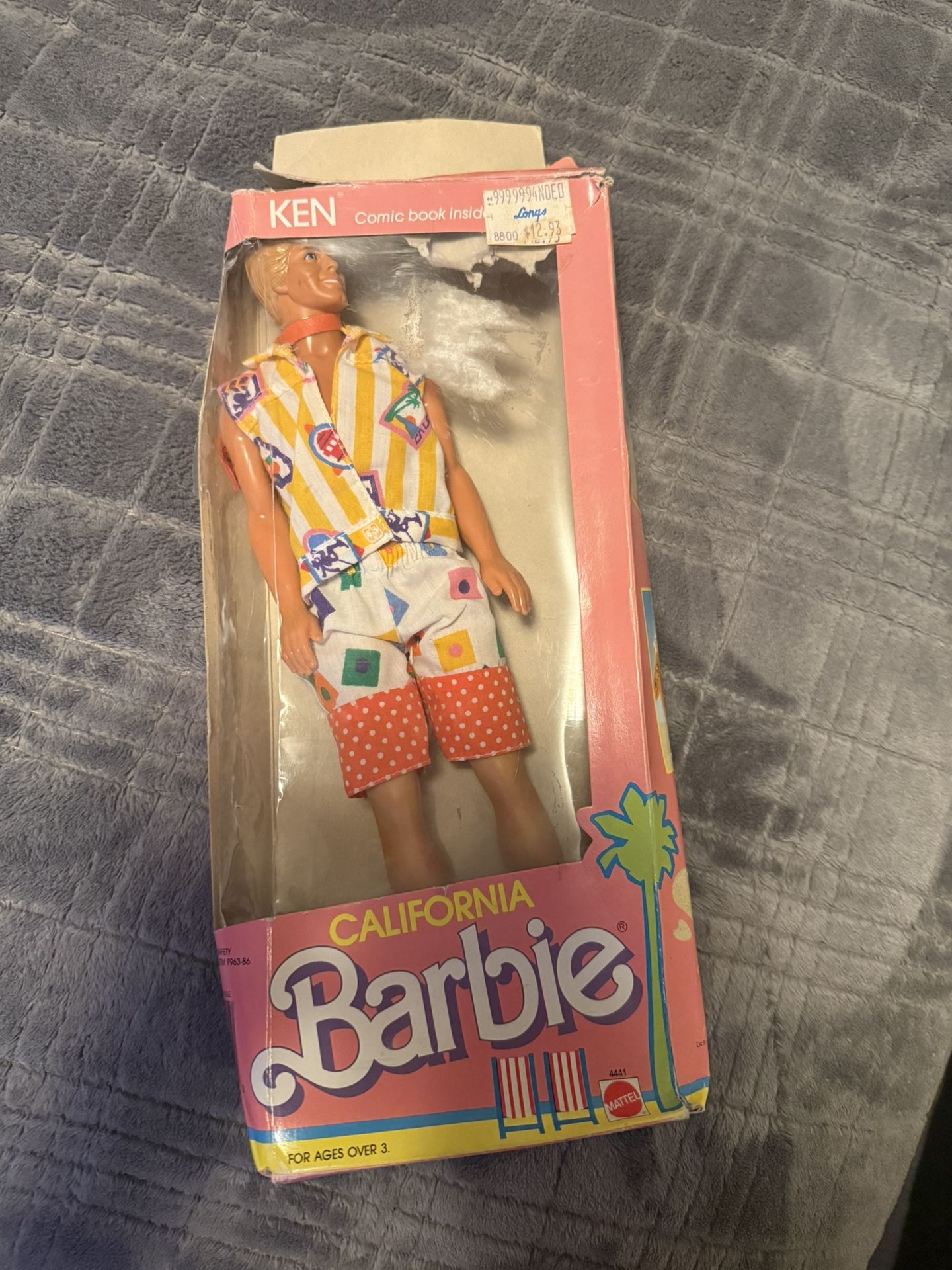 Vintage 1987 Barbie California Dream Ken Doll