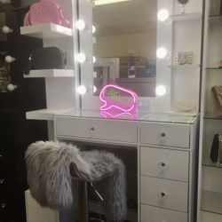 Vanity Set Hollywood Mirror LED Lights Makeup Table✨New  