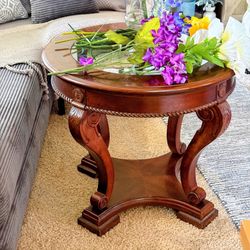Table, Glass And Wood