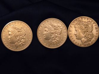 Lot of 3 Morgan Silver Dollars