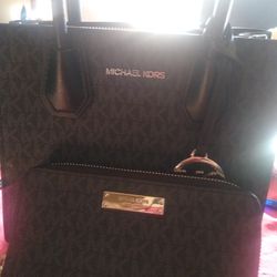 Brand New Michael Kors Bag With Wallet 